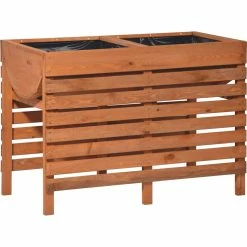 Sonstiges Dobar 58150e Doppelhochbeet Inkl. Pflanzfolie, 100 X 50 X 71 Cm