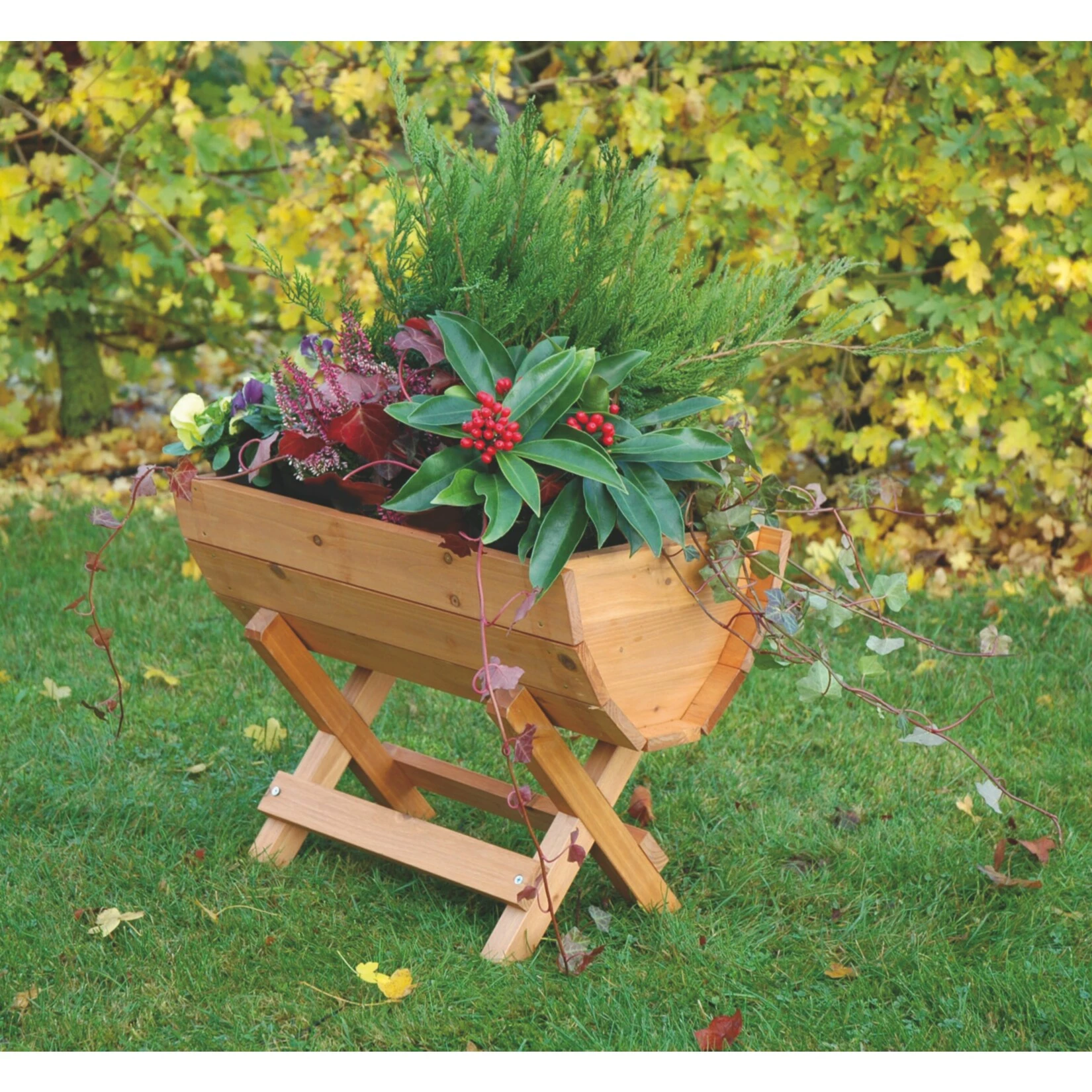 Sonstiges Dobar 29096e Blumenfass Inkl. Ständer, 50 X 26 X 35 Cm 2 Sonstiges Dobar 29096e Blumenfass Inkl. Ständer, 50 X 26 X 35 Cm – Bild 2