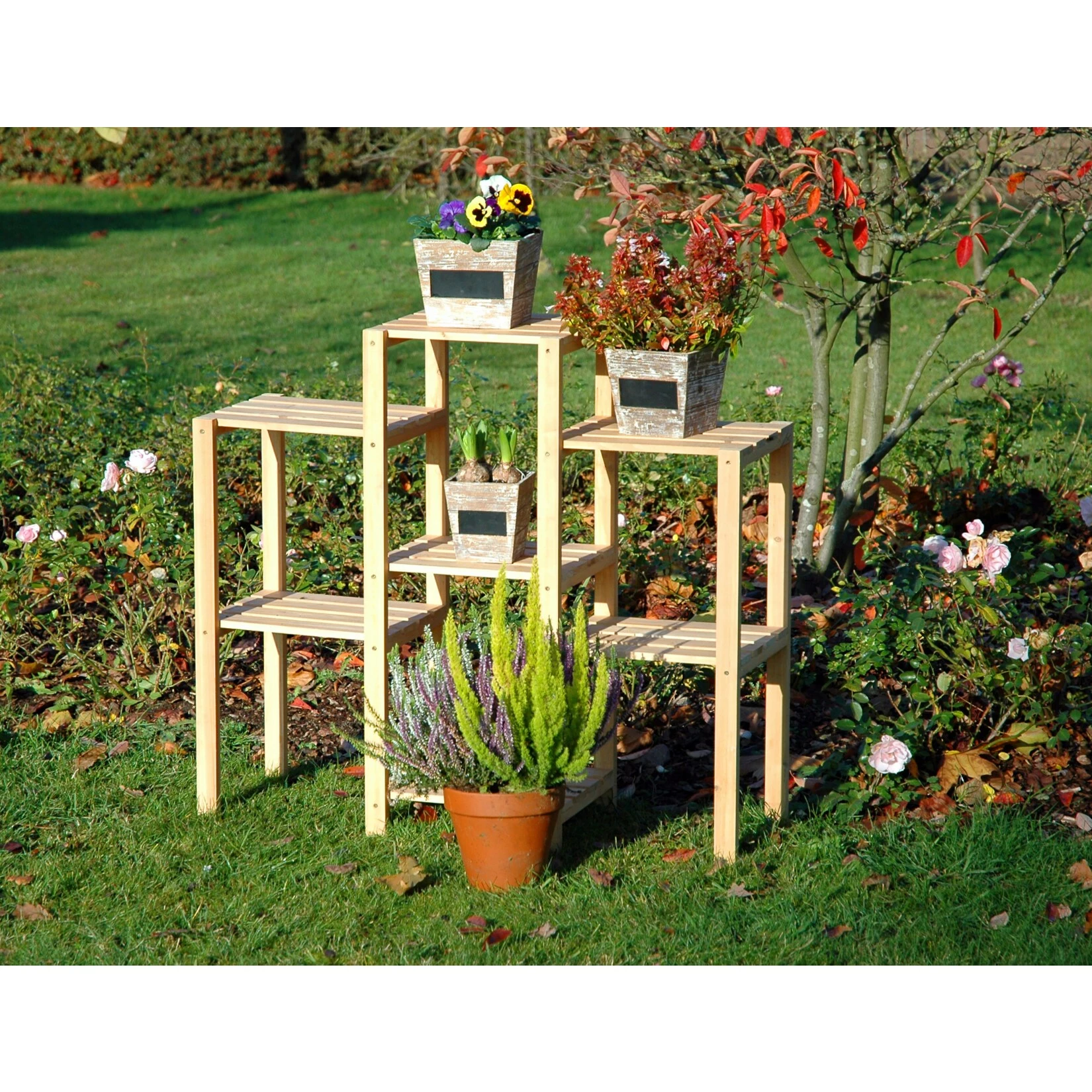 Dobar Blumenregal 7-flächig 31 X 97 X 87 Cm | Versch. Farben 2 Dobar Blumenregal 7-flächig 31 X 97 X 87 Cm | Versch. Farben – Bild 2