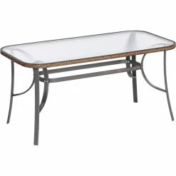 Merxx Gartentisch Roma 150x80cm, Schoko