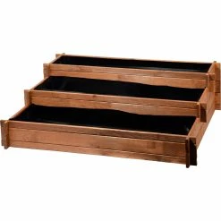 Dobar Peru 3-Etagen-Hochbeet, 100x36x88cm, Inkl. Pflanzfolie -Zipper Geschäft 1816948000 prod 004