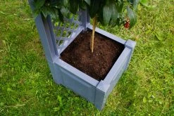 KHW Pflanzkasten Klein Mit Spalier, Grau -Zipper Geschäft 1831104002 prod 004