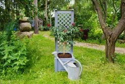 KHW Pflanzkasten Klein Mit Spalier, Grau -Zipper Geschäft 1831104002 prod 006