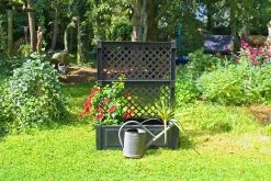 KHW Pflanzkasten Groß Mit Spalier 100 Cm,anthrazit -Zipper Geschäft 1841199000 prod 003