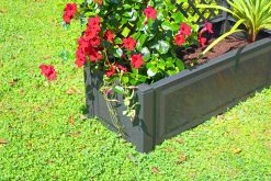 KHW Pflanzkasten Groß Mit Spalier 100 Cm,anthrazit -Zipper Geschäft 1841199000 prod 005