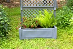 KHW Pflanzkasten Groß Mit Spalier 100 Cm, Grau -Zipper Geschäft 1841199001 prod 004