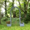 KHW Rosenbogen Mit Pflanzkasten, Grau