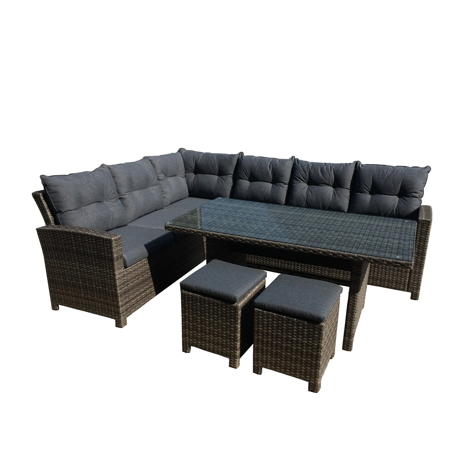 Greemotion Lounge Set Tessin,Alu,PE-Geflecht,5-tlg 1 Greemotion Lounge Set Tessin,Alu,PE-Geflecht,5-tlg