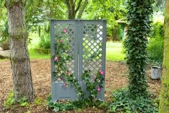 KHW Spalier Mit Erdspieß 43 Cm - 2er-Set, Grau