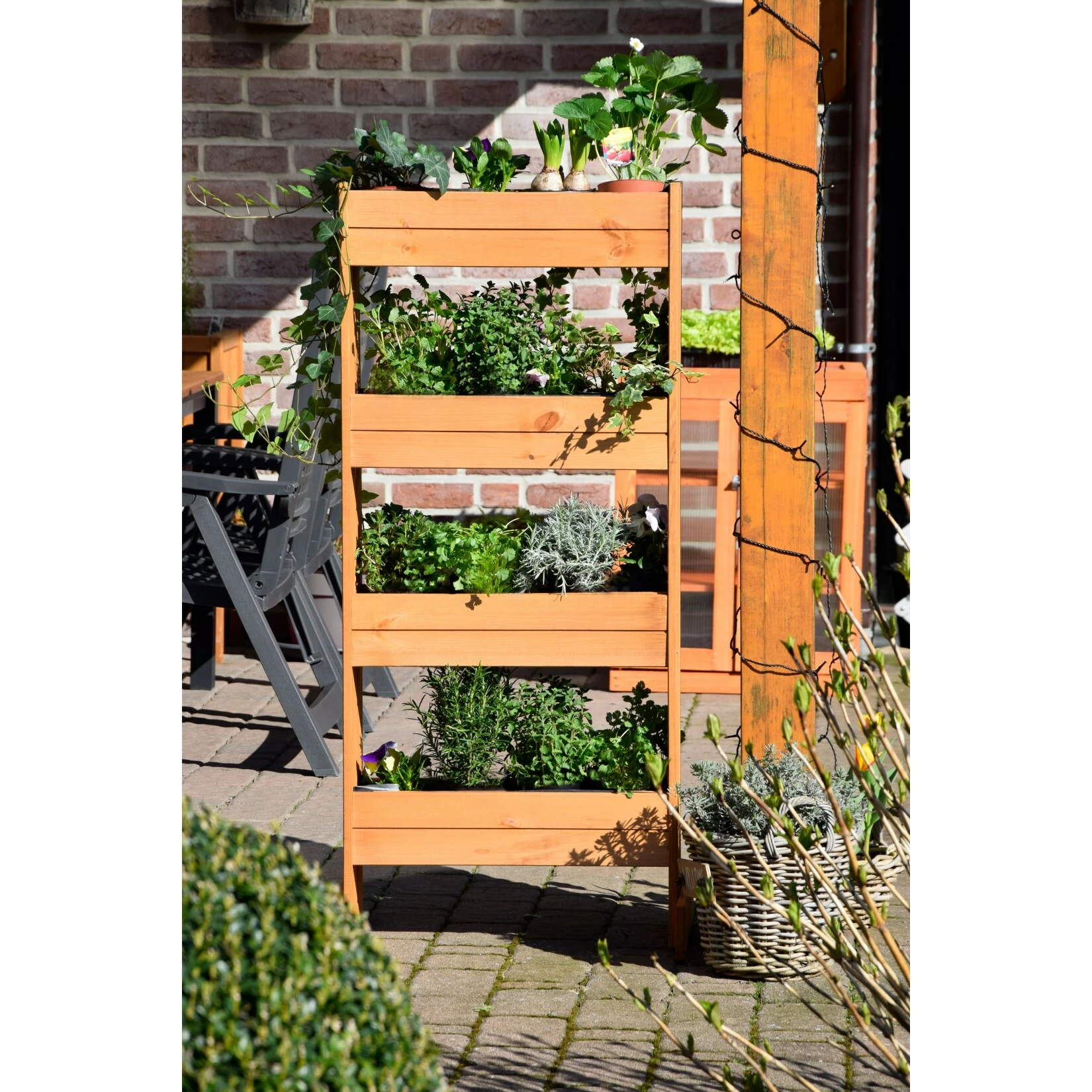 Dobar 58372e Vertikalbeet, 4 Pflanzkästen 2 Dobar 58372e Vertikalbeet, 4 Pflanzkästen – Bild 2