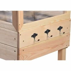 Dobar Erhöhtes Frühbeet Mit Tisch & Haken Gr. L, Transparent, Kiefer -Zipper Geschäft 1938113000 prod 004