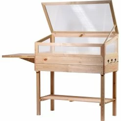 Dobar Erhöhtes Frühbeet Mit Tisch & Haken Gr. L, Transparent, Kiefer -Zipper Geschäft 1938113000 prod 005