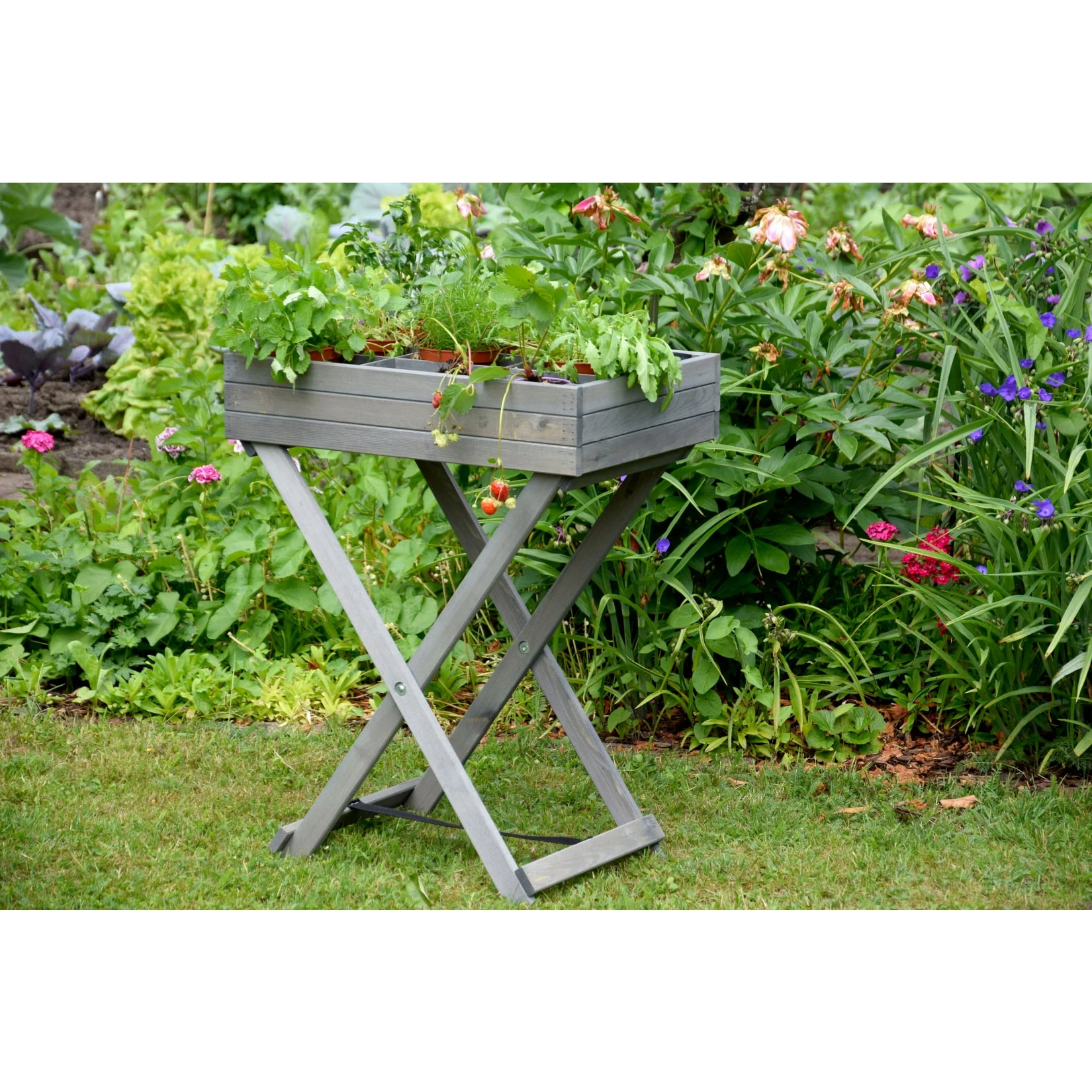 Dobar 58500e Klappbarer Kräutertisch, Kiefer 6 Dobar 58500e Klappbarer Kräutertisch, Kiefer – Bild 6