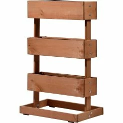 Dobar 58525e Vertikalbeet Mit 3 Pflanzkästen, Kiefer