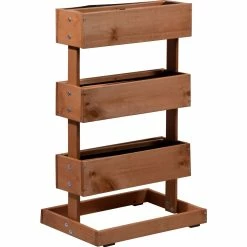 Dobar 58525e Vertikalbeet Mit 3 Pflanzkästen, Kiefer -Zipper Geschäft 1938116000 prod 003