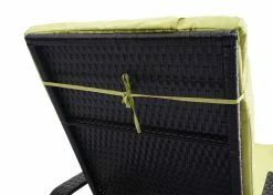 MCW Poly-Rattan Sonnenliege Cesena, Relaxliege Gartenliege Liege, Alu ~ Anthrazit, Kissen Hellgrün 9 MCW Poly-Rattan Sonnenliege Cesena, Relaxliege Gartenliege Liege, Alu ~ Anthrazit, Kissen Hellgrün -Zipper Geschäft 1975223001 prod 004