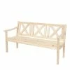 MCW Gartenbank Mazara, Sitzbank Parkbank Holzbank, 3-Sitzer Gastro-Qualität Massiv-Holz 160cm ~ Natur