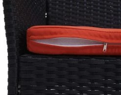 MCW Poly-Rattan Gartenbank Hamar, Sitzbank Bank ~ Schwarz, Kissen Terracotta 10 MCW Poly-Rattan Gartenbank Hamar, Sitzbank Bank ~ Schwarz, Kissen Terracotta -Zipper Geschäft 2021701008 prod 005