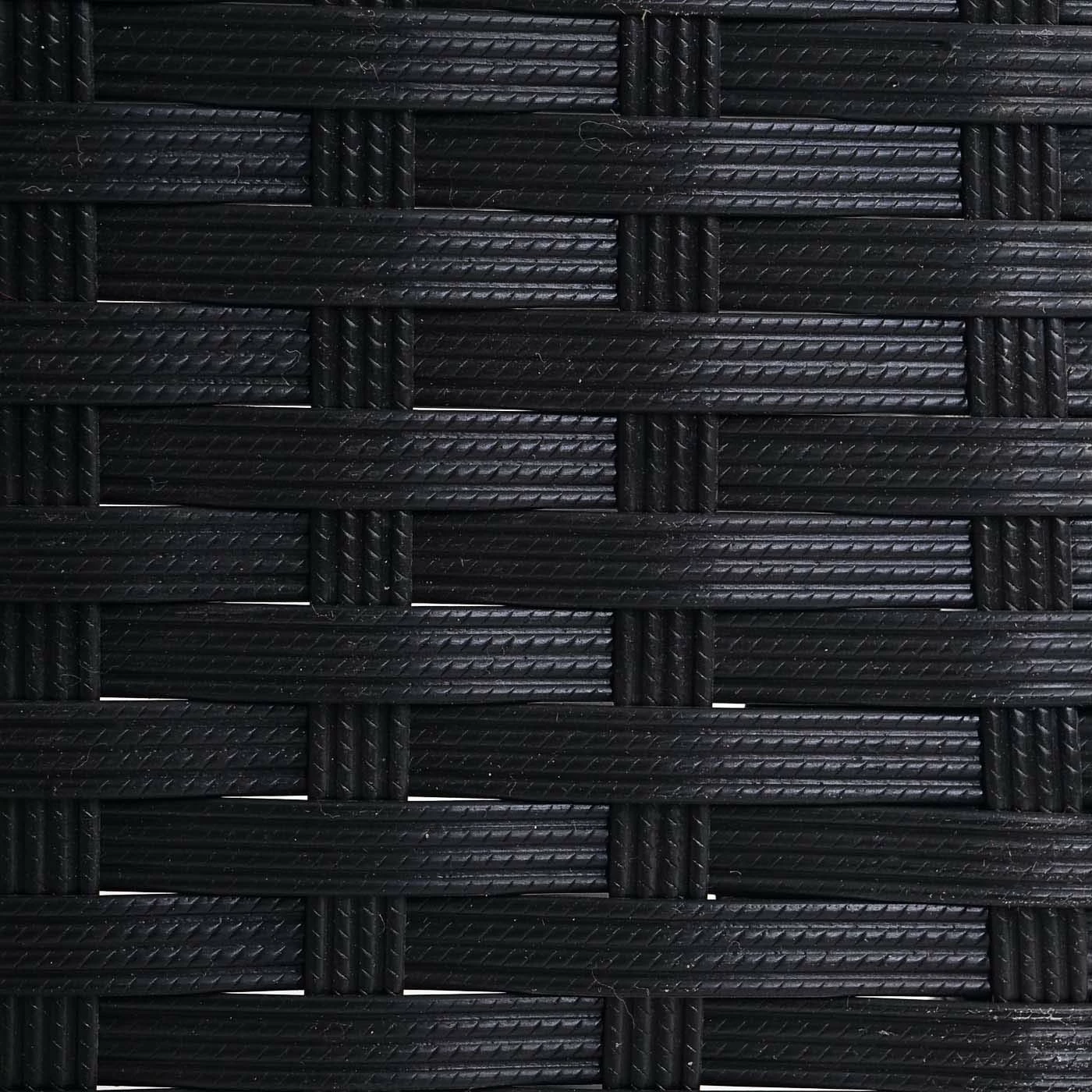 MCW Poly-Rattan Gartenbank Hamar, Sitzbank Bank ~ Schwarz, Kissen Terracotta 6 MCW Poly-Rattan Gartenbank Hamar, Sitzbank Bank ~ Schwarz, Kissen Terracotta – Bild 6