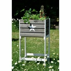 Dobar Hochbeet Obstkiste, Dunkelbraun -Zipper Geschäft 2036588001 prod 003