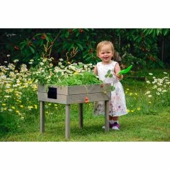 Dobar Kinderhochbeet Kreidetafel, Grau 5 Dobar Kinderhochbeet Kreidetafel, Grau -Zipper Geschäft 2037442001 prod 003