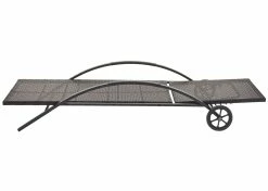 2er-Set Sonnenliege MCW-E27, Relaxliege Gartenliege, Poly-Rattan ~ Braun, Kissen Creme-beige -Zipper Geschäft 2103701002 prod 004