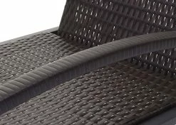 2er-Set Sonnenliege MCW-E27, Relaxliege Gartenliege, Poly-Rattan ~ Braun, Kissen Creme-beige -Zipper Geschäft 2103701002 prod 006