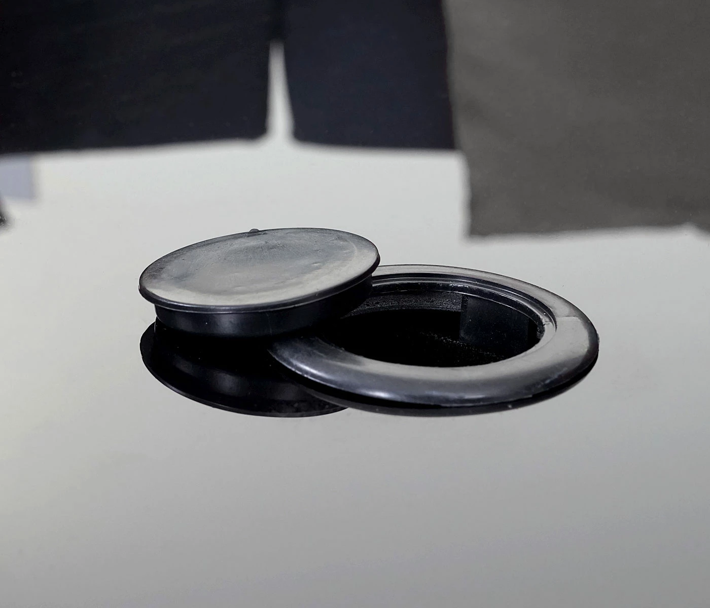 Poly-Rattan Garnitur Rund MCW-E17, Garten-Set Sitzgruppe ~ Grau, Polster Dunkelgrau, Kissen Beige 5 Poly-Rattan Garnitur Rund MCW-E17, Garten-Set Sitzgruppe ~ Grau, Polster Dunkelgrau, Kissen Beige – Bild 5