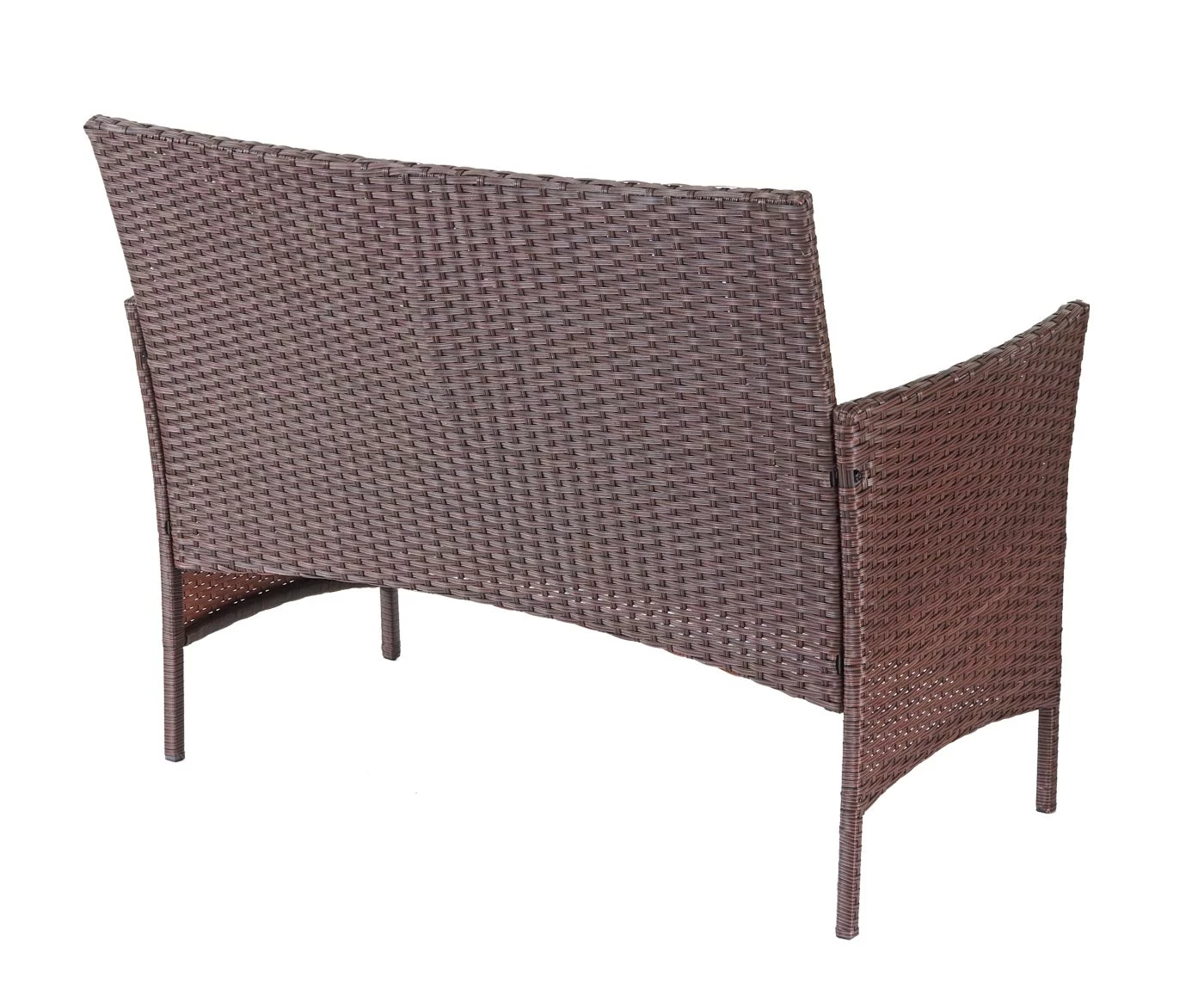 Poly-Rattan Garten-Garnitur MCW-D82, Sitzgruppe Lounge-Set ~ Braun-meliert Mit Kissen Creme 3 Poly-Rattan Garten-Garnitur MCW-D82, Sitzgruppe Lounge-Set ~ Braun-meliert Mit Kissen Creme – Bild 3