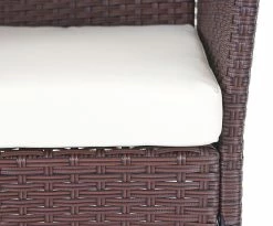 Poly-Rattan Garten-Garnitur MCW-D82, Sitzgruppe Lounge-Set ~ Braun-meliert Mit Kissen Creme 10 Poly-Rattan Garten-Garnitur MCW-D82, Sitzgruppe Lounge-Set ~ Braun-meliert Mit Kissen Creme -Zipper Geschäft 2103722002 prod 005