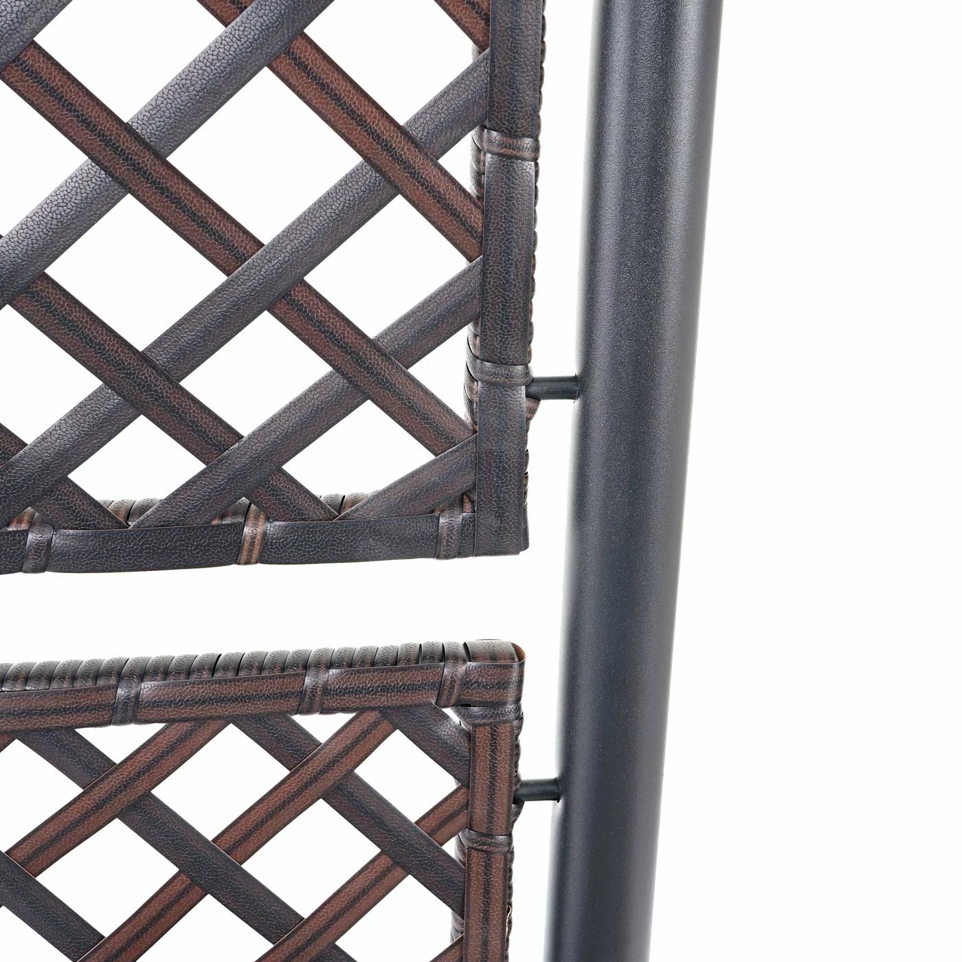 Poly-Rattan Rankgitter MCW-D76, Pflanzkasten Rankhilfe, 142x100x43cm ~ Braun 5 Poly-Rattan Rankgitter MCW-D76, Pflanzkasten Rankhilfe, 142x100x43cm ~ Braun – Bild 5