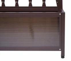 Rankgitter MCW-G21, Scherengitter Rankhilfe Blumenkasten Pflanzkübel, Alu+Stahl 152x90x35cm Braun -Zipper Geschäft 2181717000 prod 006