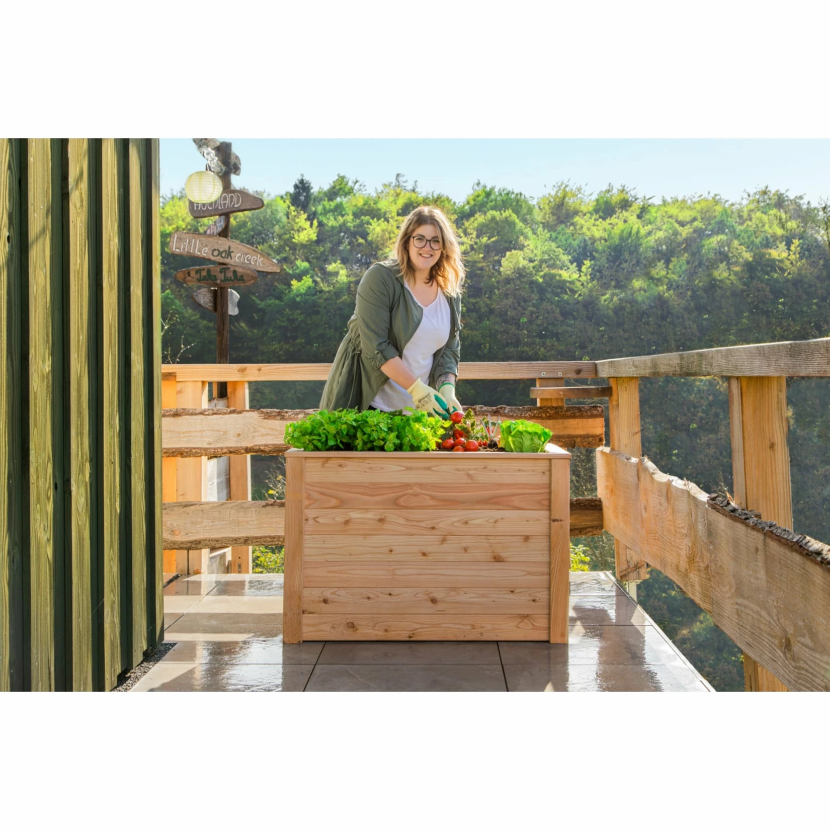 Westmann Hochbeet Lärche 100, 100x65x66 Cm 2 Westmann Hochbeet Lärche 100, 100x65x66 Cm – Bild 2