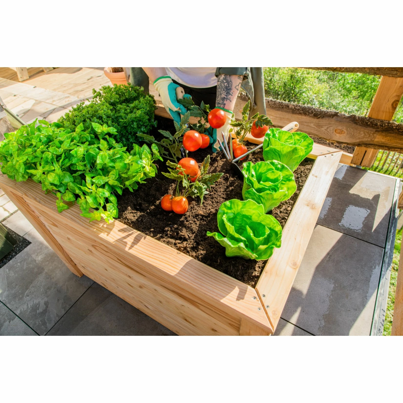 Westmann Hochbeet Lärche 100, 100x65x66 Cm 4 Westmann Hochbeet Lärche 100, 100x65x66 Cm – Bild 4