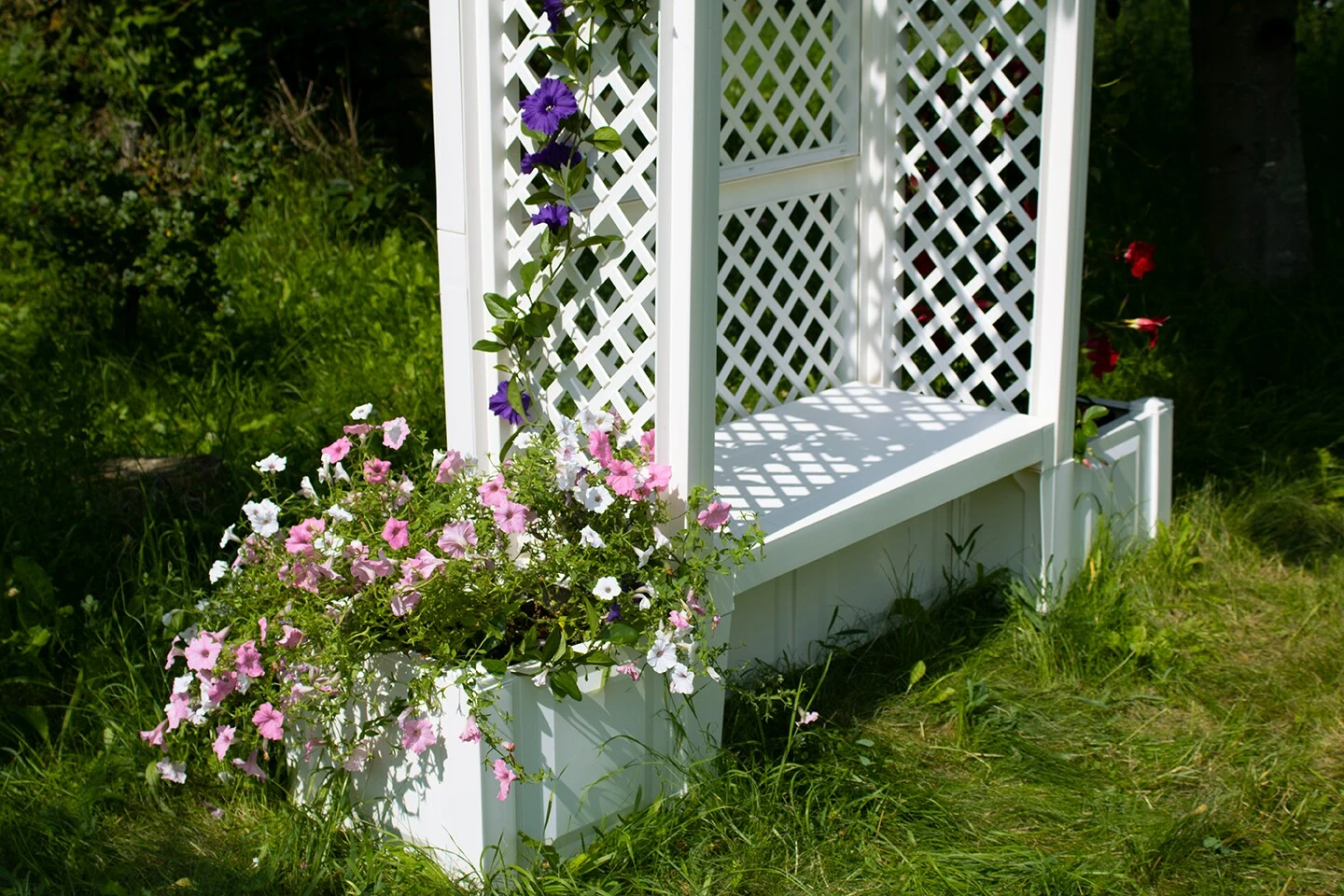 KHW Gartenbank "Amsterdam", Weiß 3 KHW Gartenbank "Amsterdam", Weiß – Bild 3