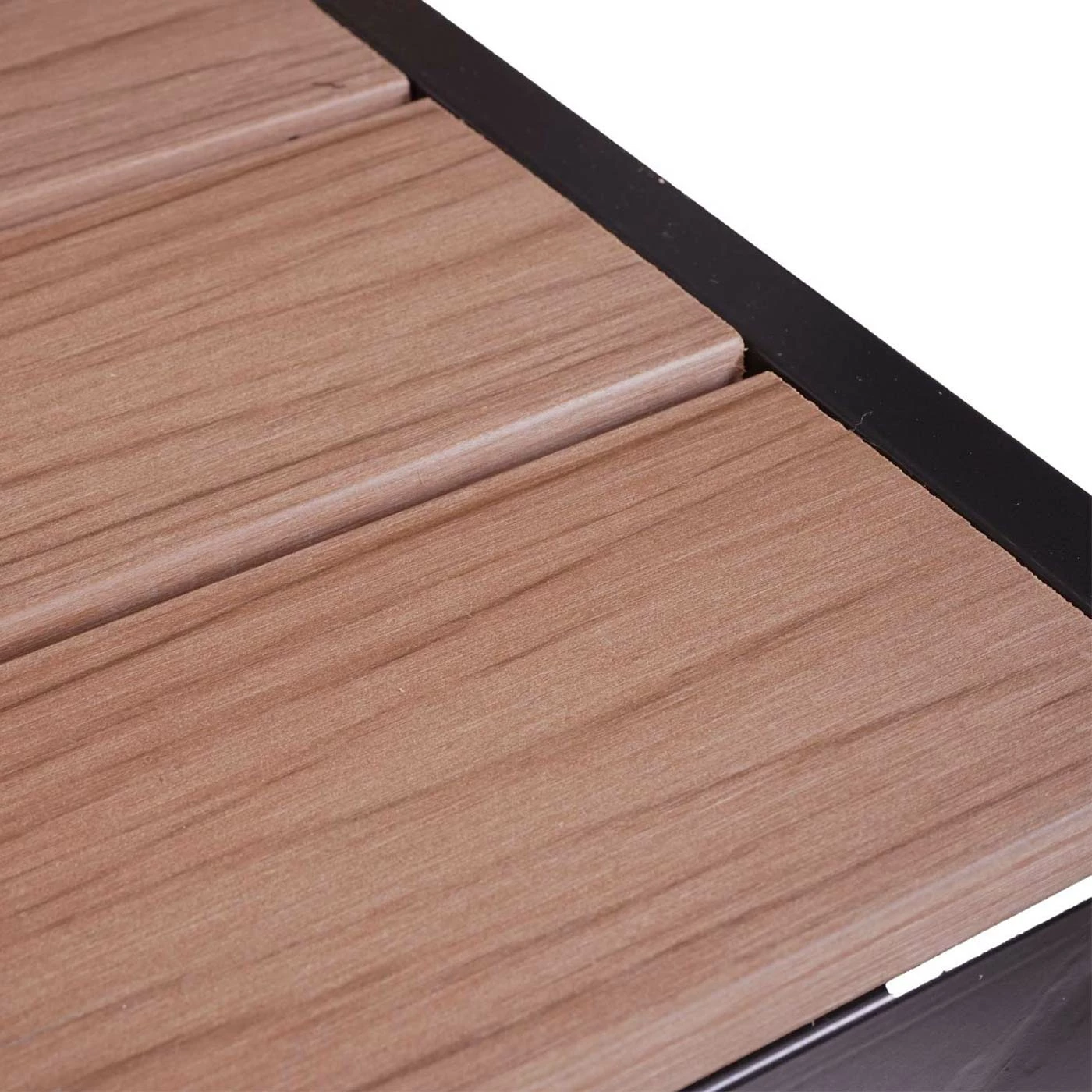 Gartentisch MCW-F90, Tisch Bistrotisch, WPC-Tischplatte 160x90cm ~ Hellbraun 4 Gartentisch MCW-F90, Tisch Bistrotisch, WPC-Tischplatte 160x90cm ~ Hellbraun – Bild 4