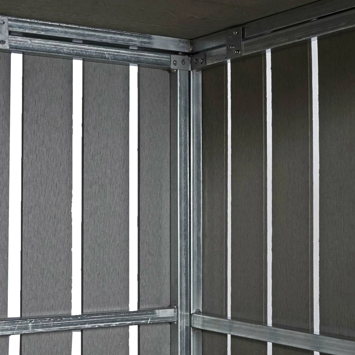 2er WPC-Mülltonnenverkleidung MCW-J28, Mülltonnenbox, Metall Holzoptik, Erweiterbar 2x240l ~ Grau 6 2er WPC-Mülltonnenverkleidung MCW-J28, Mülltonnenbox, Metall Holzoptik, Erweiterbar 2x240l ~ Grau – Bild 6