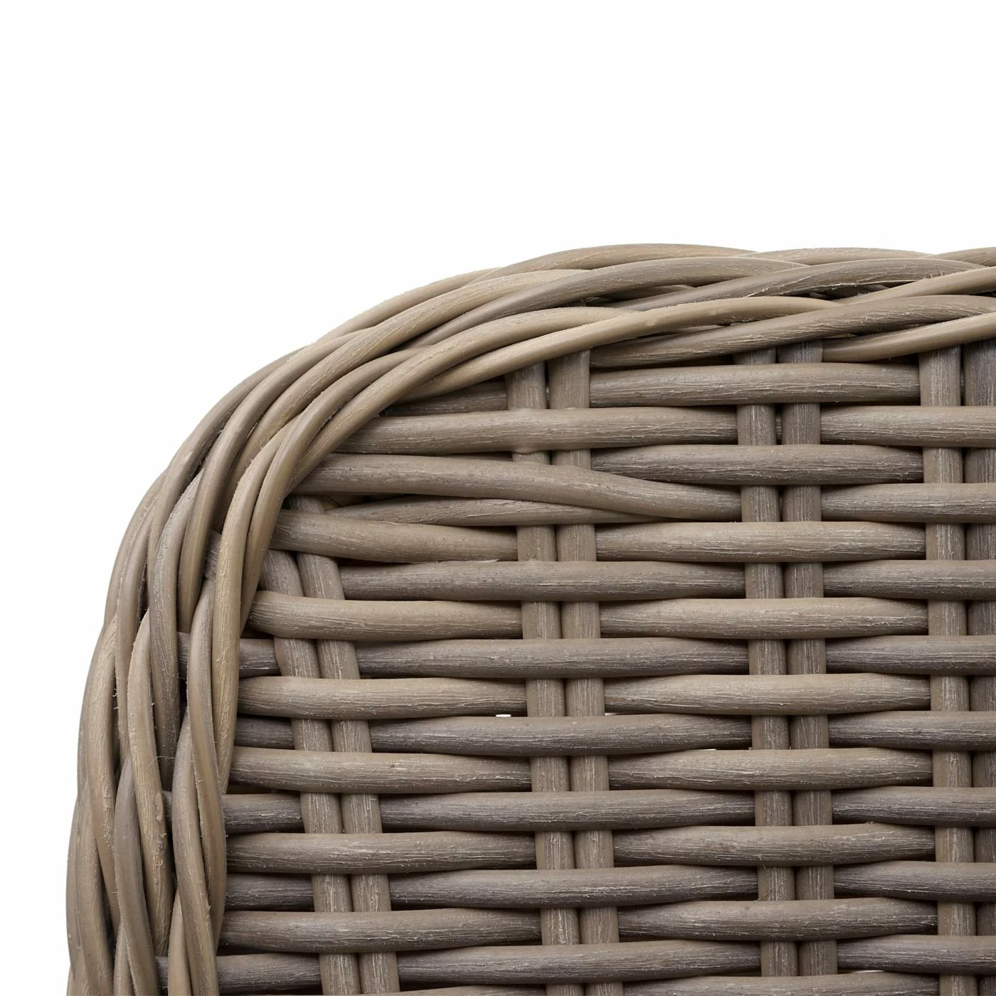 2er-Set Poly-Rattan Stuhl MCW-E98, Rattanstuhl Gartenstuhl Korbsessel, Spun Poly Halbrundes Rattan Beige Kissen Grau 6 2er-Set Poly-Rattan Stuhl MCW-E98, Rattanstuhl Gartenstuhl Korbsessel, Spun Poly Halbrundes Rattan Beige Kissen Grau – Bild 6