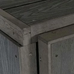 1er WPC-Mülltonnenverkleidung Erweiterung MCW-J28, Premium Mülltonnenbox, Metall Holzoptik ~ Grau 9 1er WPC-Mülltonnenverkleidung Erweiterung MCW-J28, Premium Mülltonnenbox, Metall Holzoptik ~ Grau -Zipper Geschäft 2284811000 prod 004