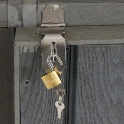 1er WPC-Mülltonnenverkleidung Erweiterung MCW-J28, Premium Mülltonnenbox, Metall Holzoptik ~ Grau 10 1er WPC-Mülltonnenverkleidung Erweiterung MCW-J28, Premium Mülltonnenbox, Metall Holzoptik ~ Grau -Zipper Geschäft 2284811000 prod 005