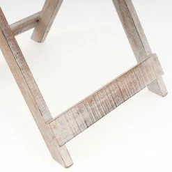 VCM Klapptisch Gartentisch Beistelltisch Klappbar Holz Geflammt Rund Ø 50cm -Zipper Geschäft 8600043100 915482 prod 004