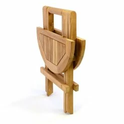 VCM Beistelltisch Blumen Hocker Tisch Klappbar Teak Holz H 46cm Ø 40cm -Zipper Geschäft 8600043100 915595 prod 004
