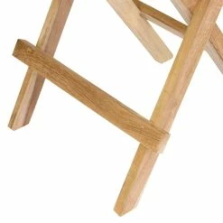 VCM Balkontisch Gartentisch Teakholz Beistelltisch Klappbar Natur 50 X 50 Cm -Zipper Geschäft 8600043100 915596 prod 003