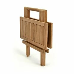 VCM Balkontisch Gartentisch Teakholz Beistelltisch Klappbar Behandelt 50x50 -Zipper Geschäft 8600043100 915597 prod 004