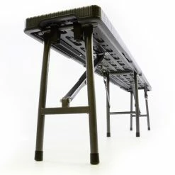 VCM Partybank Klappbank Rattan-Optik 180 X 25 Cm Schwarz Bierbank Bis 200 Kg -Zipper Geschäft 8600043100 915650 prod 005