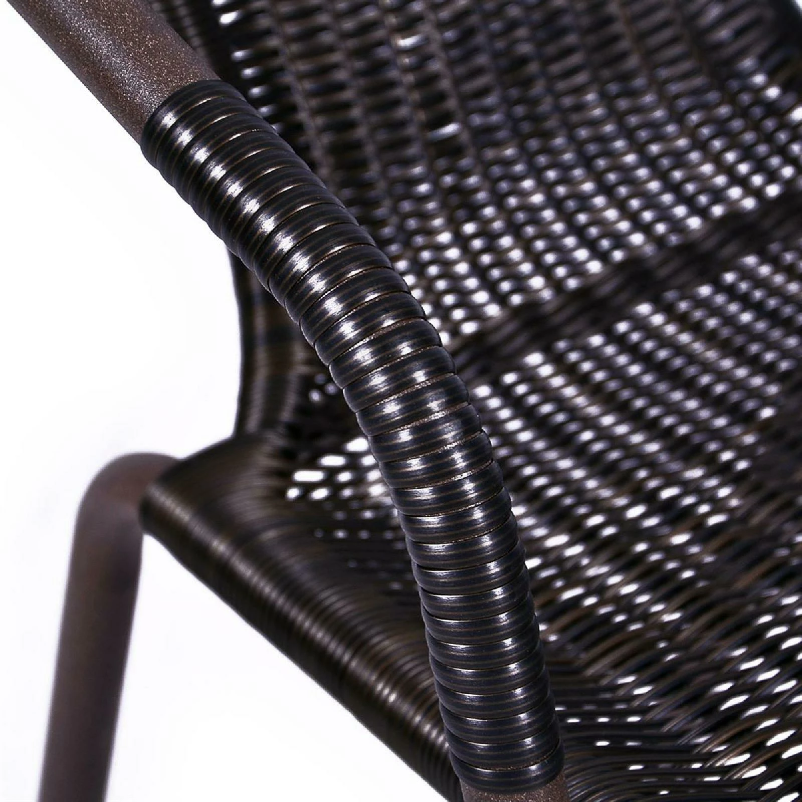 VCM Bistroset Balkonset Braun Sitzgarnitur Aus Glastisch + Bistrostuhl Poly-Rattan 3 VCM Bistroset Balkonset Braun Sitzgarnitur Aus Glastisch + Bistrostuhl Poly-Rattan – Bild 3