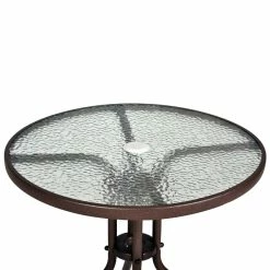 VCM Bistroset Balkonset Braun Sitzgarnitur Aus Glastisch + Bistrostuhl Poly-Rattan 11 VCM Bistroset Balkonset Braun Sitzgarnitur Aus Glastisch + Bistrostuhl Poly-Rattan -Zipper Geschäft 8600043100 915729 prod 006