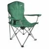 VCM Faltstuhl XL Mit Armlehne Dunkelgrün Getränkehalter Extra Breit Stabil