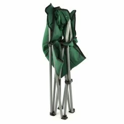 VCM Faltstuhl XL Mit Armlehne Dunkelgrün Getränkehalter Extra Breit Stabil -Zipper Geschäft 8600043100 915917 prod 003
