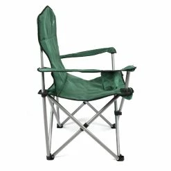 VCM Faltstuhl XL Mit Armlehne Dunkelgrün Getränkehalter Extra Breit Stabil -Zipper Geschäft 8600043100 915917 prod 006